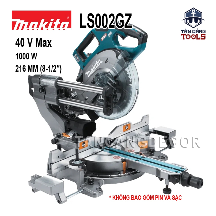 Máy Cưa Cắt Đa Góc Trục Trượt 216 mm Dùng Pin 40V Makita LS002GZ ( Thân Máy )