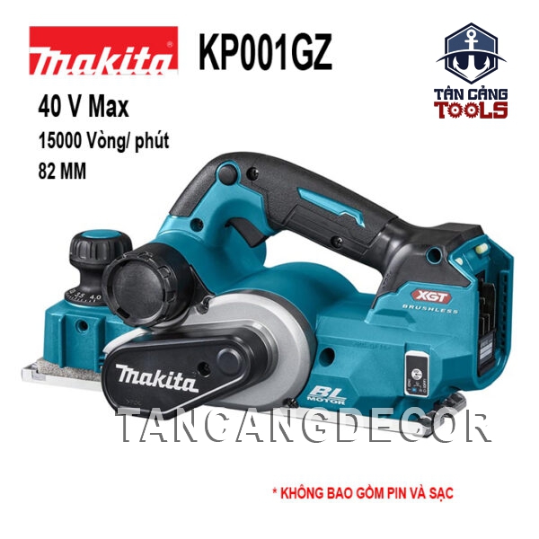 Máy Bào Gỗ Dùng Pin 40V Makita KP001GZ ( Thân Máy )