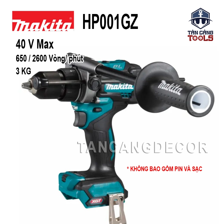 Máy Khoan Động Lực Dùng Pin 40V Makita HP001GZ ( Thân Máy )