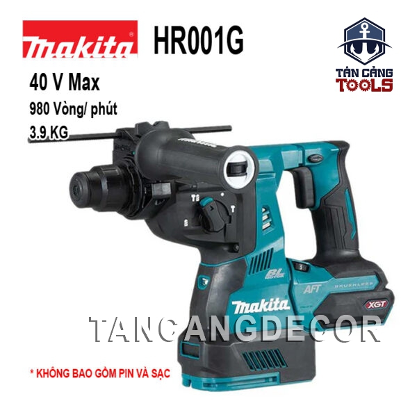 Máy Khoan Bê Tông 3 Chế Độ Dùng Pin 40V Makita HR001G ( Thân Máy )