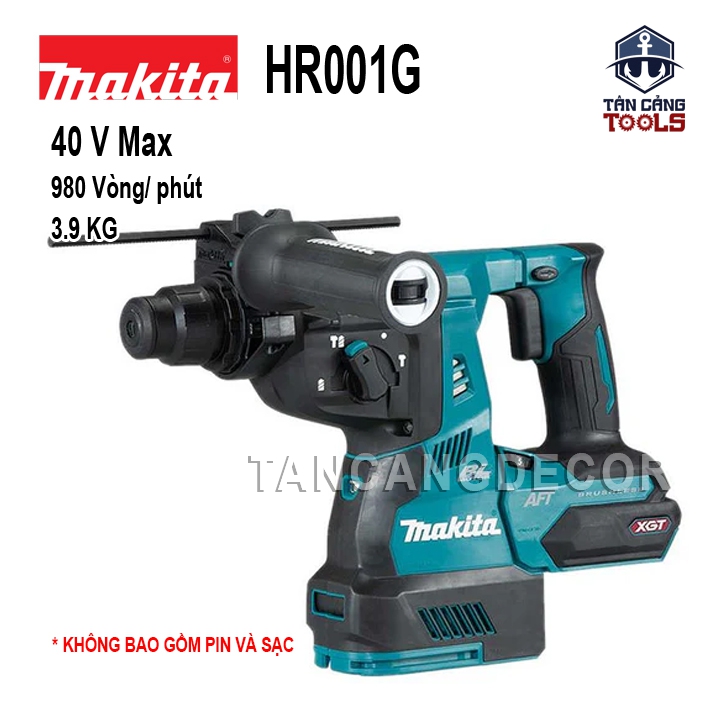 Máy Khoan Bê Tông 3 Chế Độ Dùng Pin 40V Makita HR001G ( Thân Máy )
