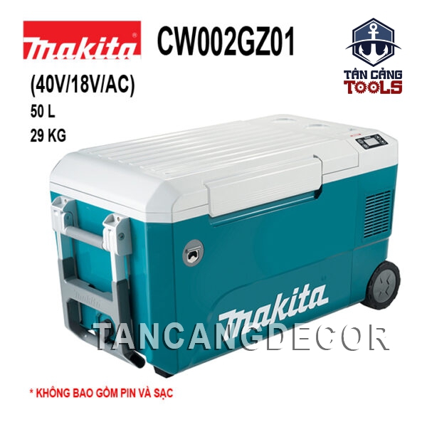 Máy Làm Mát Và Nóng Dùng Pin Và Điện 50 Lít Makita CW002GZ01 (40V/18V/AC)  ( Thân Máy )