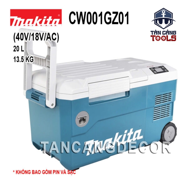 Máy Làm Mát Và Nóng Dùng Pin Và Điện 20 Lít Makita CW001GZ01 (40V/18V/AC)  ( Thân Máy )