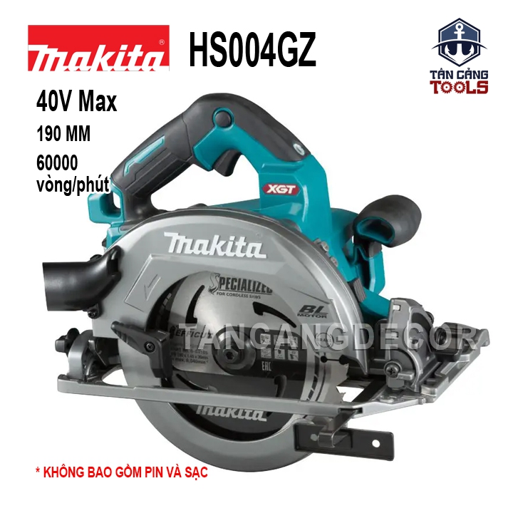 Máy Cưa Đĩa Dùng Pin 190 mm Dùng Pin 40V Makita HS004GZ ( Thân Máy )