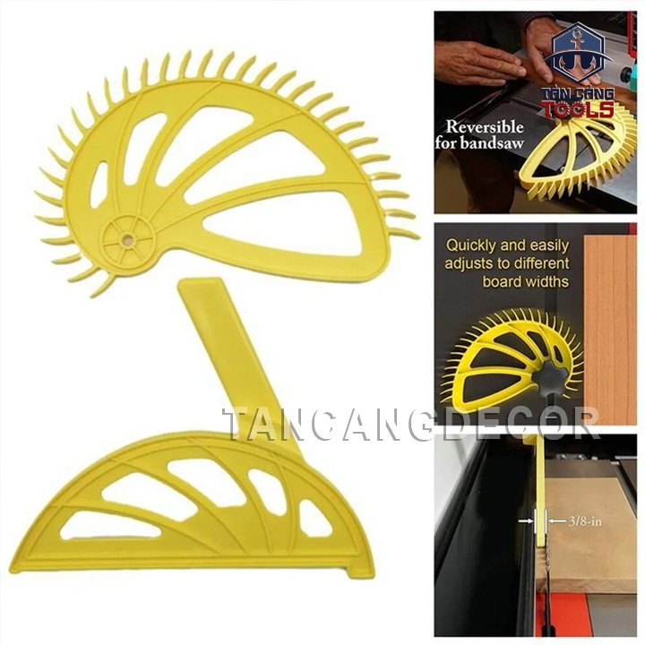 Bàn Hỗ Trợ Đẩy Phôi Bán Nguyệt Có Răng Cưa ( Chống Kickback ) - Ảnh 4