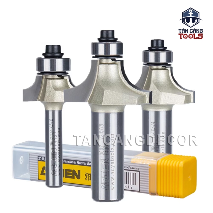 Mũi Router Arden Bo Góc R38.1 Cốt 12.7 mm Arden 0602 Corner Round Bit - Ảnh 3