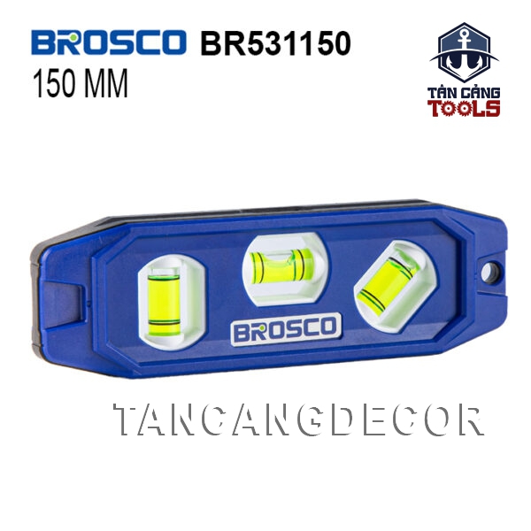 Thước Nivo 2 Vạch Thủy 15 Cm Brosco BR530100 ( Có Nam Châm )