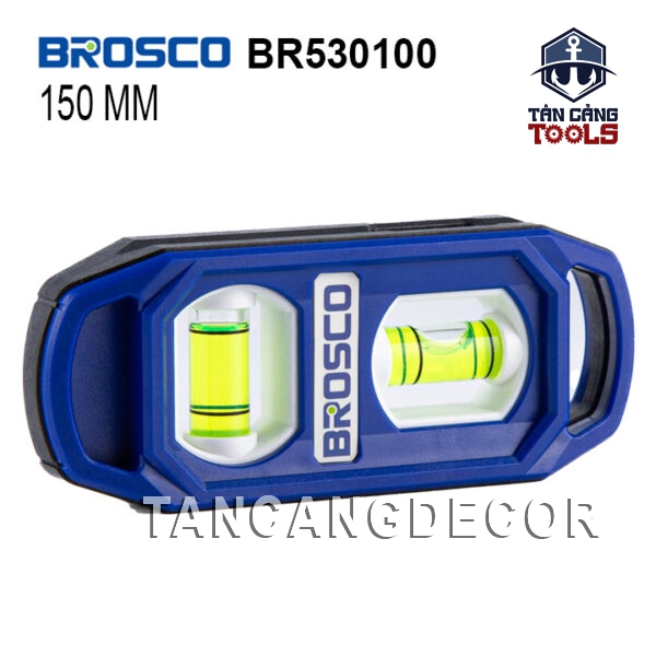 Thước Nivo 2 Vạch Thủy 10 Cm Brosco BR530100 ( Có Nam Châm )