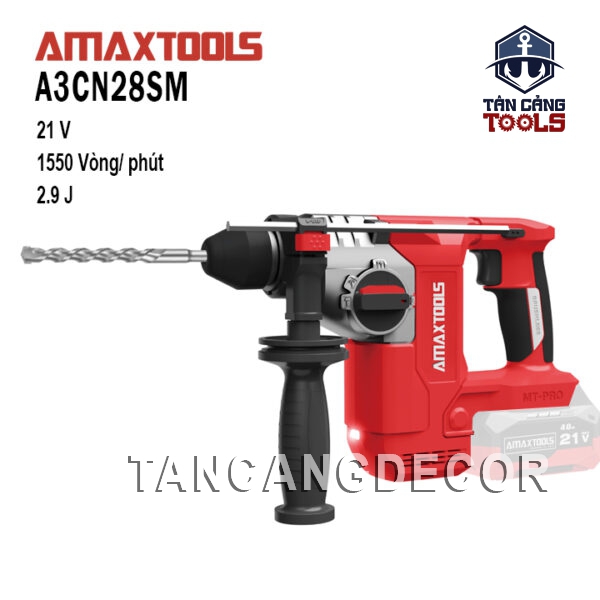 Máy Khoan Bê Tông 3 Chức Năng Dùng Pin 21V Amaxtools A3CN28SM ( Thân Máy )