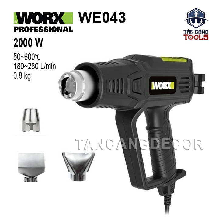 Máy Thổi Nhiệt 6 Cấp Độ WORX WE043