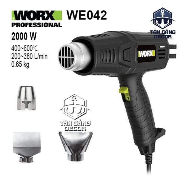 Máy Thổi Nhiệt 2 Cấp Độ Worx WE042 2000W
