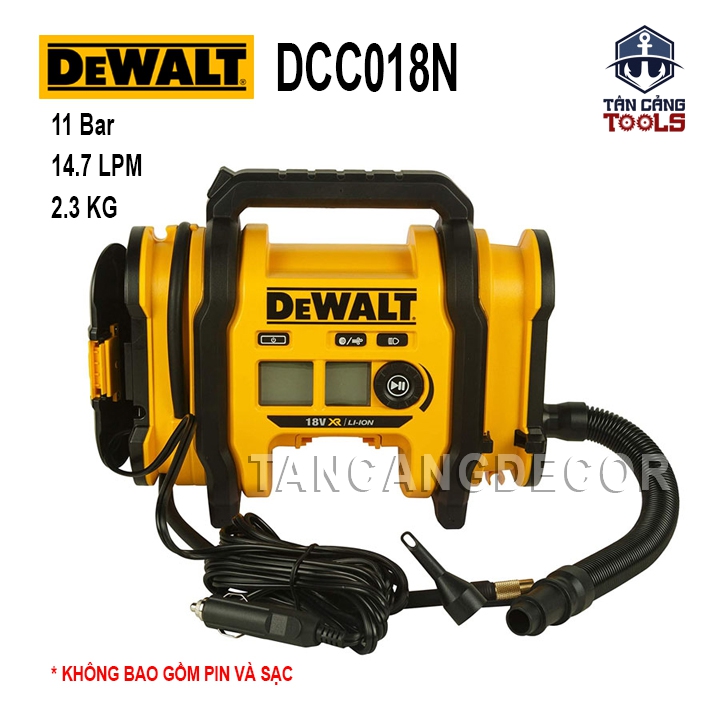 Máy Bơm Hơi Dùng Pin 20V Dewalt DCC018 ( Thân Máy )
