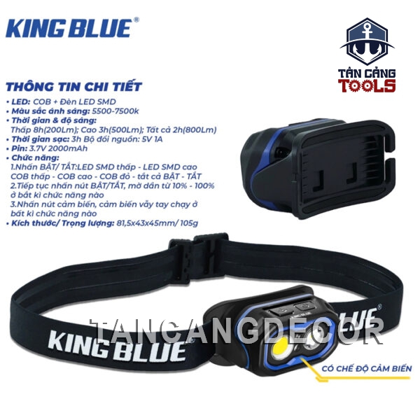 Alternative view of Đèn Đội Đầu 800 Lumens Kingblue LED800