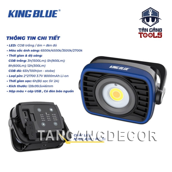 Alternative view of Đèn Pin Chiếu Sáng Cắm Trại 1500 Lumens Kingblue LED1500