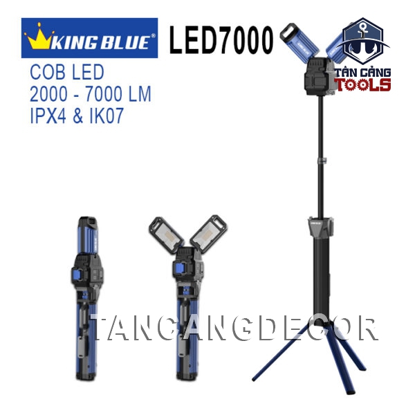 Đèn Pin Chiếu Sáng Công Trình 7000 Lumens Kingblue LED7000