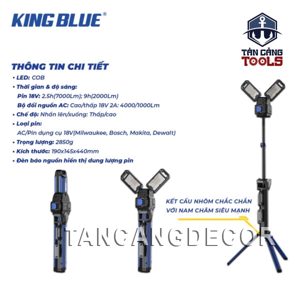 Alternative view of Đèn Pin Chiếu Sáng Công Trình 7000 Lumens Kingblue LED7000