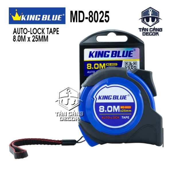Thước Cuộn Thép Lỗ Ban 8 M Kingblue MD-8025 Tự Dừng