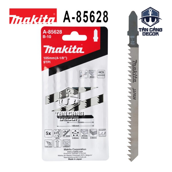 Bộ 5 Lưỡi Cưa Lọng Gỗ Makita A-85628