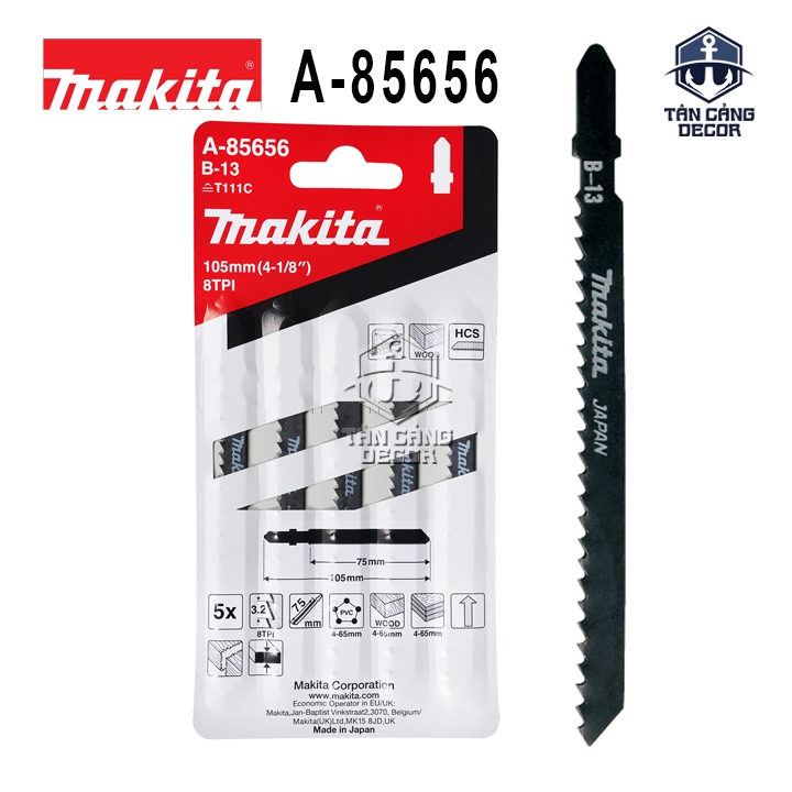 Bộ 5 Lưỡi Cưa Lọng Gỗ Makita A-85656