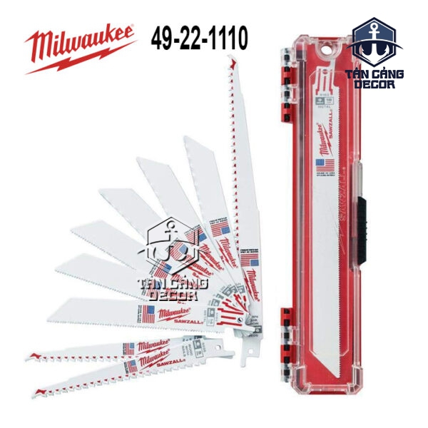 Combo 10 Lưỡi Cưa Kiếm Gỗ, Kim Loại Milwaukee 49-22-1110