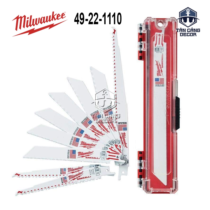 Combo 10 Lưỡi Cưa Kiếm Gỗ, Kim Loại Milwaukee 49-22-1110
