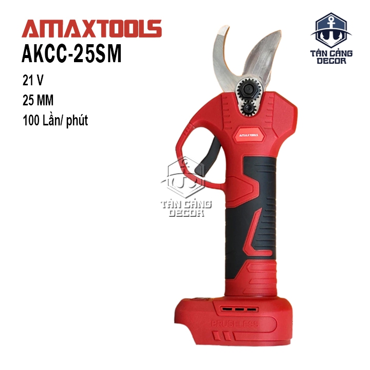 Máy Cắt Cành 25 mm Dùng Pin 21V Amaxtools AKCC25A-SM ( Thân Máy )