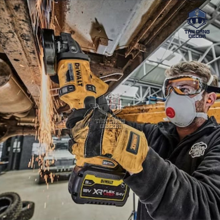 Máy Mài Góc 125 mm Dùng Pin Flex Volt 54/60V DeWalt DCG418 ( Thân Máy ) - Ảnh 6