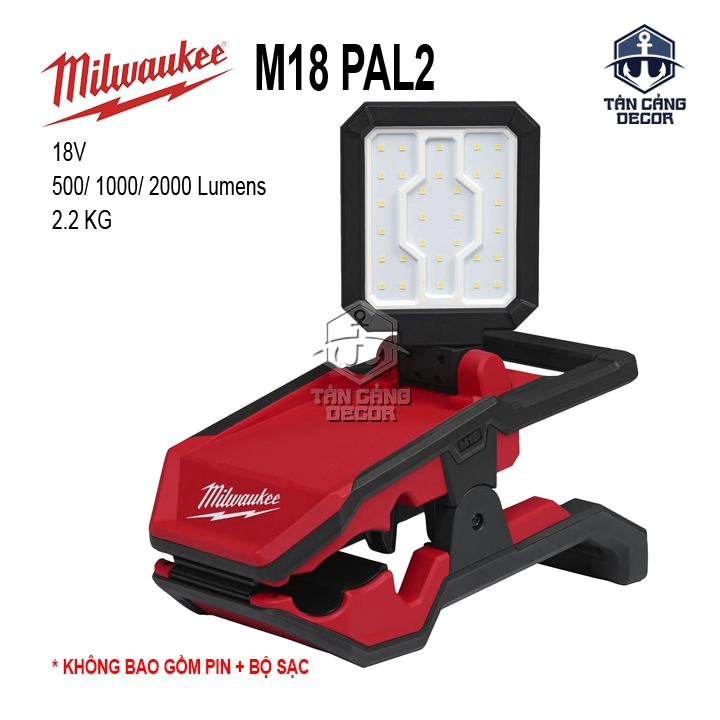 Đèn Pin Dạng Trục Xoay 360 Độ Dùng Pin Milwaukee M18 PAL2 ( Thân Máy )