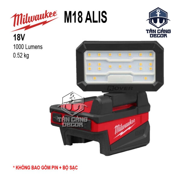 Đèn Led Công Trình Dùng Pin Milwaukee M18 ALIS (Thân Máy)