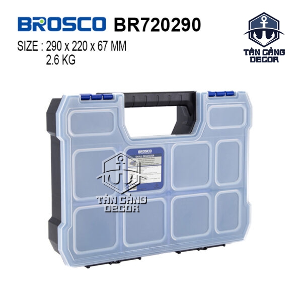Hộp Đựng Linh Kiện 10 Ngăn Brosco BR720290
