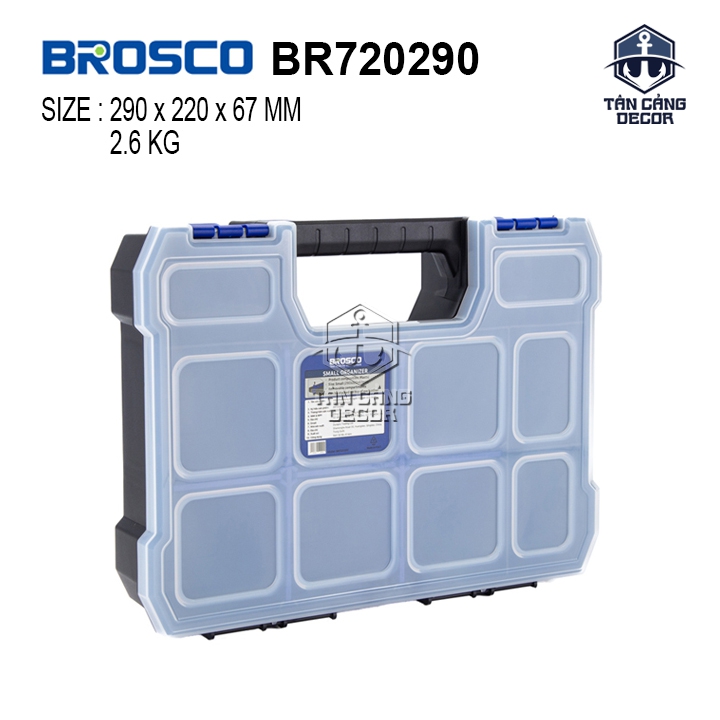 Hộp Đựng Linh Kiện 10 Ngăn Brosco BR720290