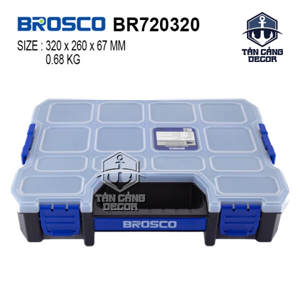 Hộp Đựng Linh Kiện 14 Ngăn Brosco BR720320