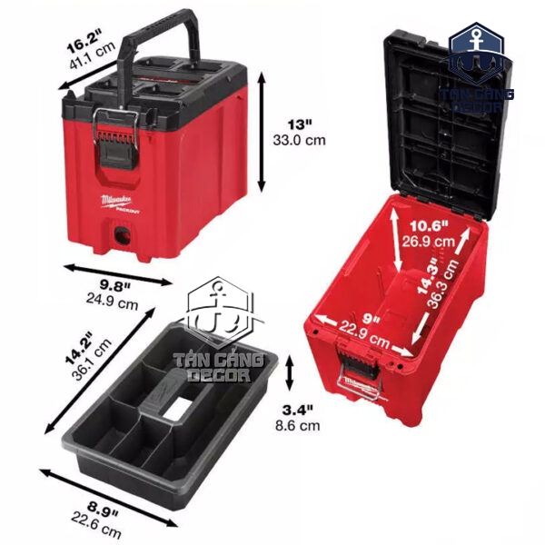Alternative view of Thùng Đựng Đồ Nghề Milwaukee Packout 48-22-8422