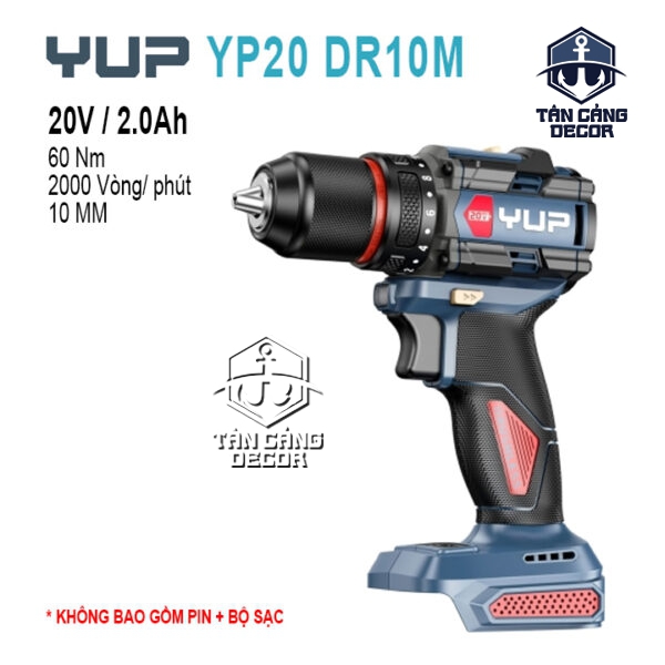 Máy Khoan Động Lực Dùng Pin 10mm YUP YP20 DR10M (Thân Máy)