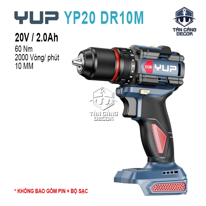 Máy Khoan Động Lực Dùng Pin 10mm YUP YP20 DR10M (Thân Máy)