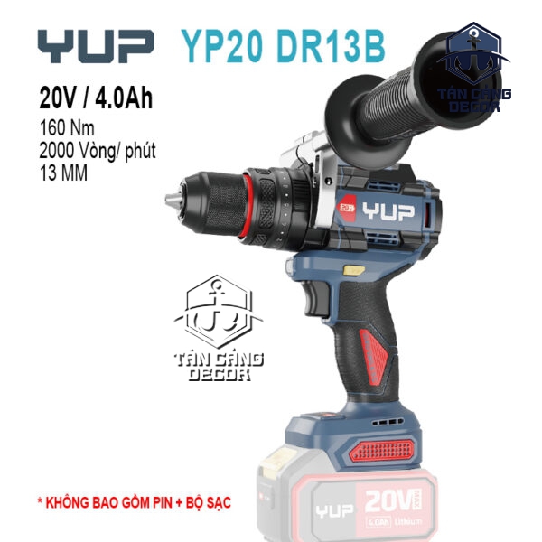 Máy Khoan Động Lực Dùng Pin 13mm YUP YP20 DR13B (Thân Máy)