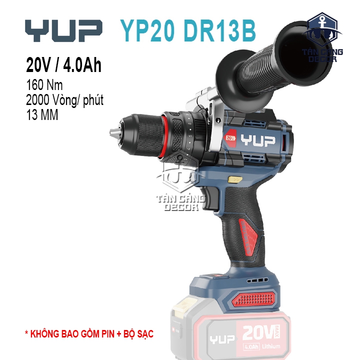 Máy Khoan Động Lực Dùng Pin 13mm YUP YP20 DR13B (Thân Máy)