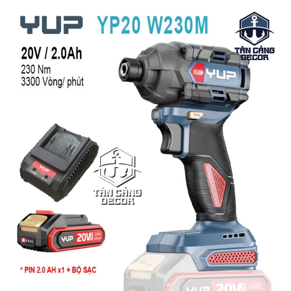 Máy Vặn Vít Dùng Pin YUP YP20 W230M (1 Pin + 1 Sạc)