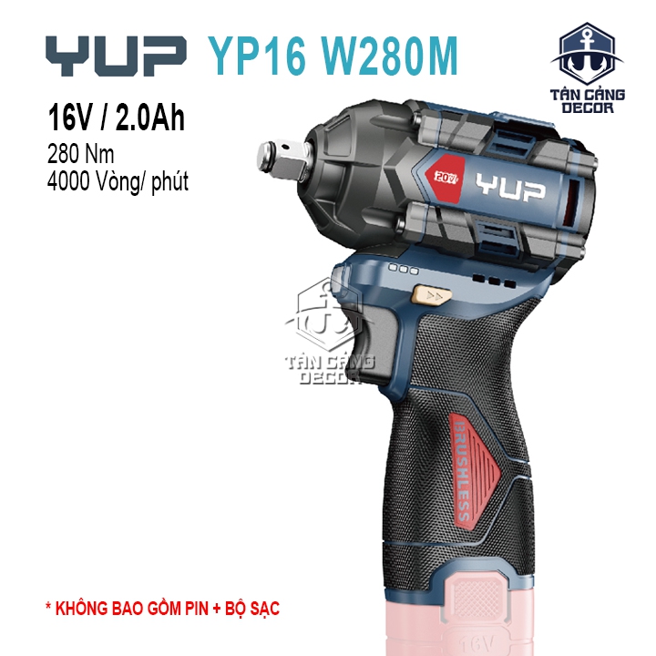 Máy Siết Bu Lông Dùng Pin YUP YP16 W280M (Thân Máy)