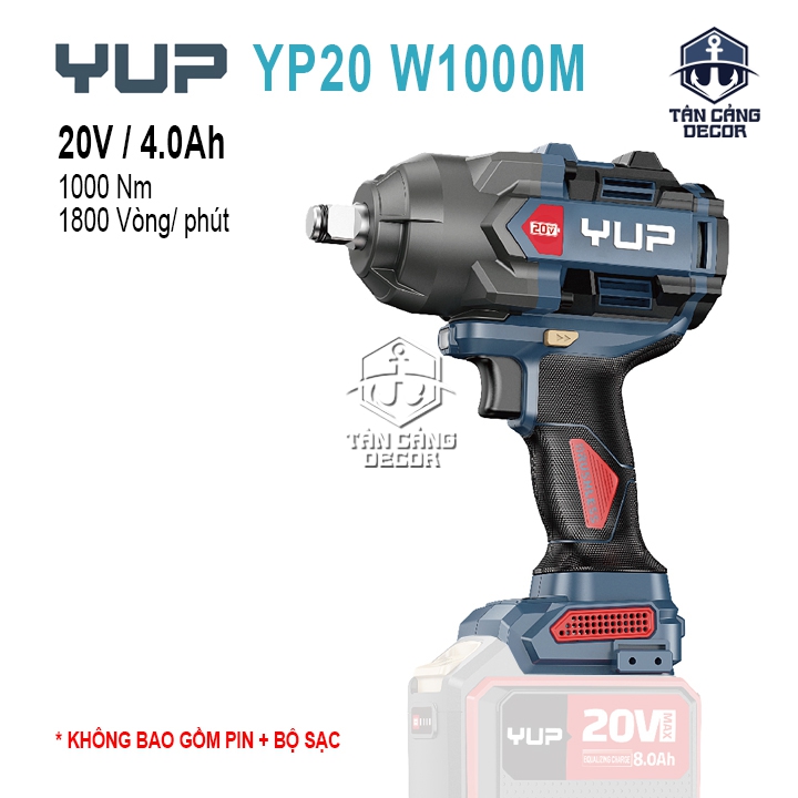 Máy Siết Bu Lông Dùng Pin YUP YP20 W1000M Bản 8.0Ah (Thân Máy)