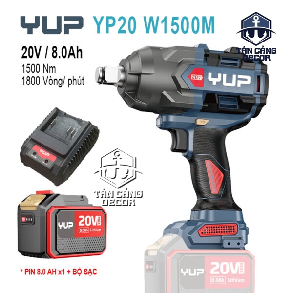 Máy Siết Bu Lông Dùng Pin YUP YP20 W1500M (1 Pin + 1 Sạc)