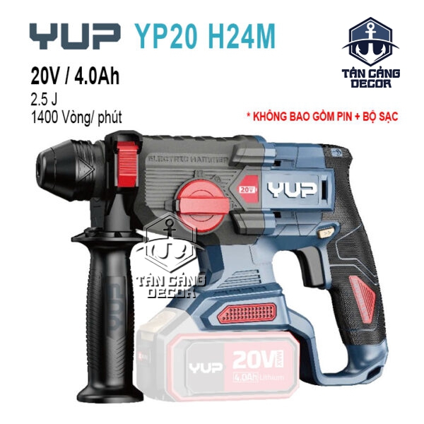 Máy Khoan Đục Bê Tông Dùng Pin YUP YP20 H24M (Thân Máy)