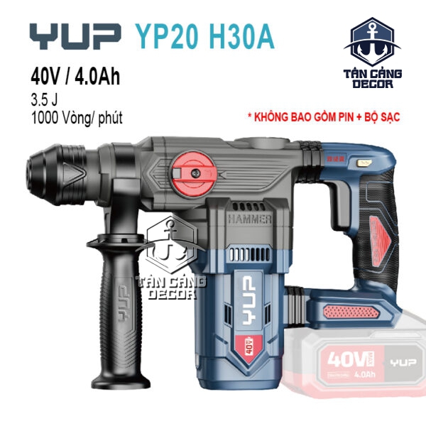 Máy Khoan Đục Bê Tông Dùng Pin YUP YP20 H30A (Thân Máy)