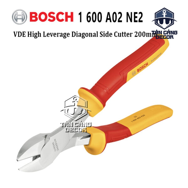Kìm Cắt Cáp Cách Điện 1000V 205 mm Bosch 1600A02NE2
