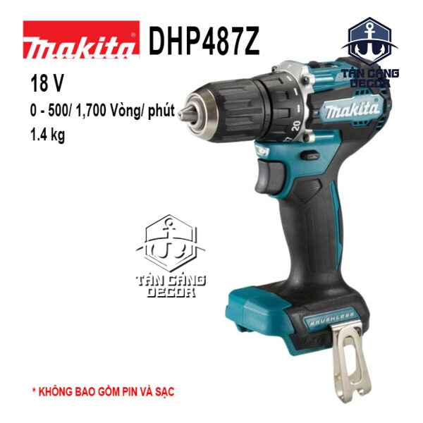 Máy Khoan Động Lực Dùng Pin Makita 18V DHP487 ( Thân Máy )