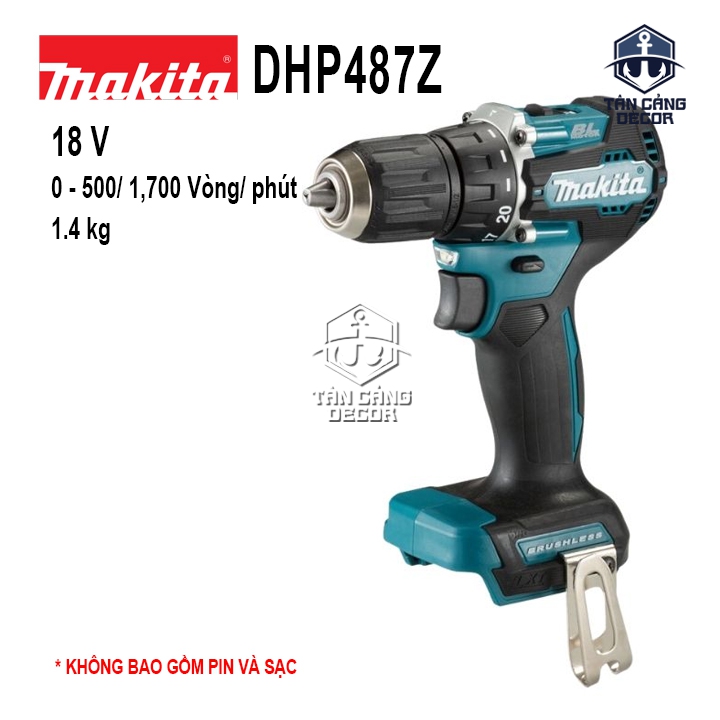 Máy Khoan Động Lực Dùng Pin Makita 18V DHP487 ( Thân Máy )