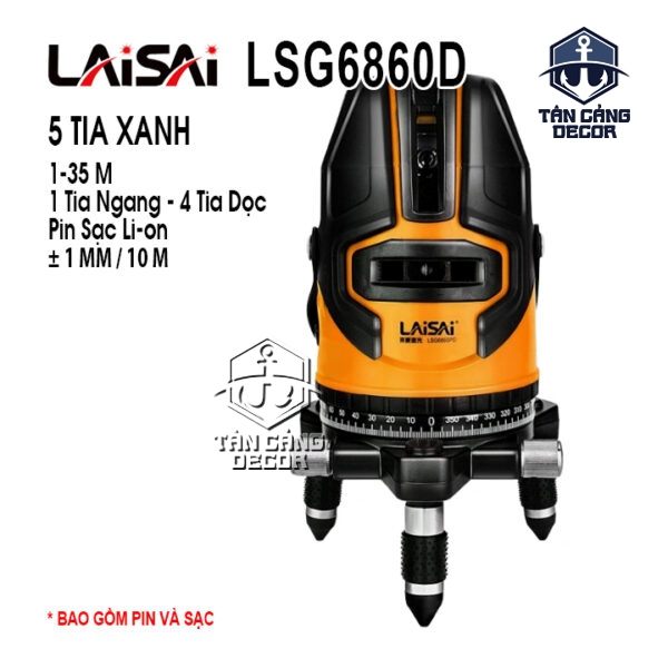 Máy Cân Bằng Lazer 5 Tia Xanh Laisai LSG6860D