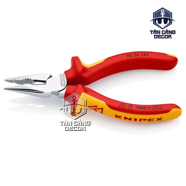 Alternative view of Kìm Đa Năng Mũi Thon 1000V 145 mm Knipex 08 26 145