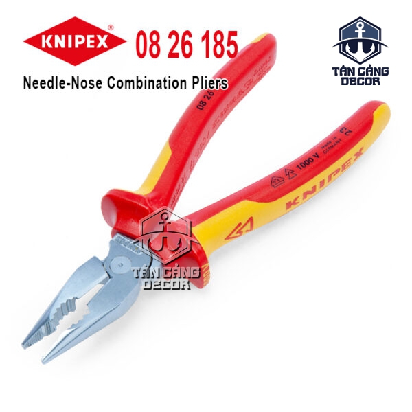 Kìm Đa Năng Mũi Thon 1000V 185 mm Knipex 08 26 185