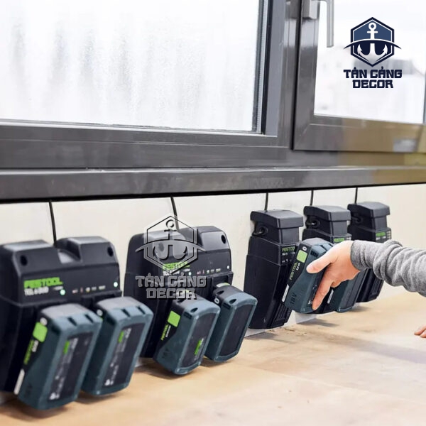 Alternative view of Combo Pin 18V Festool 2x Pin 5.0 Ah và Sạc Đôi SYS 18V 2x5.0/TCL 6 DUO (577079)